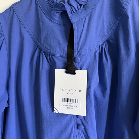 Pomander Place Azure Blue Selena Mini Dress NWT Size M - Picture 3 of 4